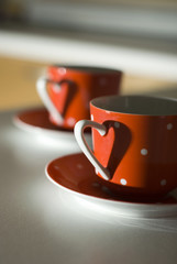 Red Mug with a heart