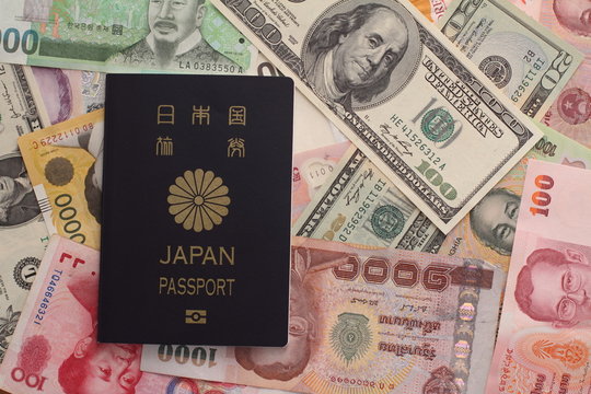 パスポートと紙幣