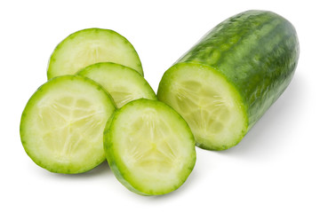 sliced cucumber