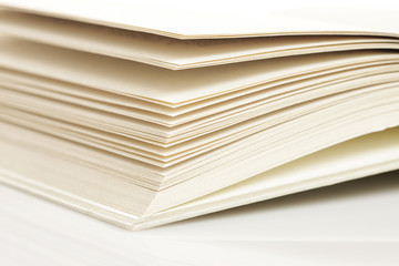 Pages of an open book, on white. More photo about book on my por