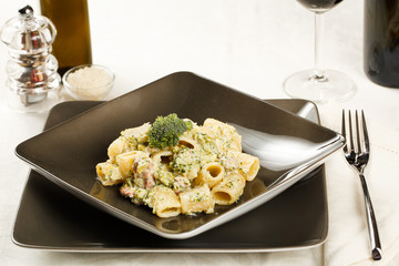 Pasta broccoli and sausage