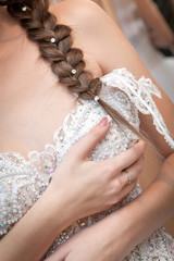 Necklace a breast