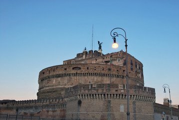 Obraz premium A view of Castel Sant'Angelo in Rome