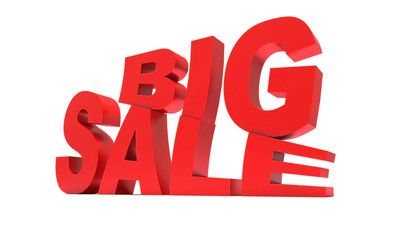 red sign big sale