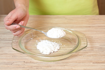 Flour for batch preparation