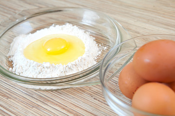 Flour for batch preparation