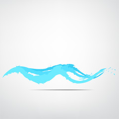 Vector illustration of abstract blue wave