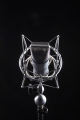 Microfon mit Halterung Spinne Nahaufnahme
