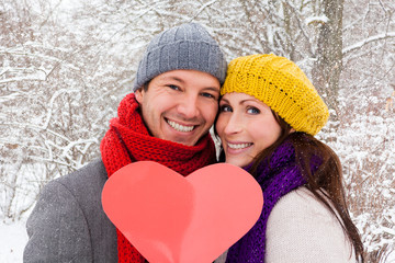 winter love coupel