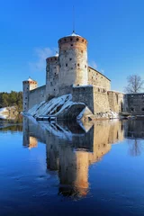 Rolgordijnen Castle Olavinlinna in Savonlinna, Finland © Mikhail Markovskiy