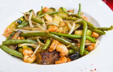 plate of asian cuisine