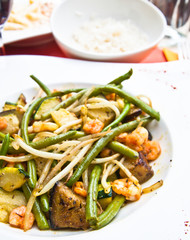 plate of asian cuisine