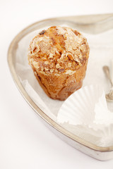 carrot and oats healthy muffin with cake tin