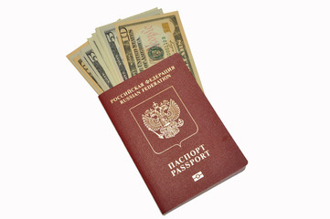 Dollars in the passport
