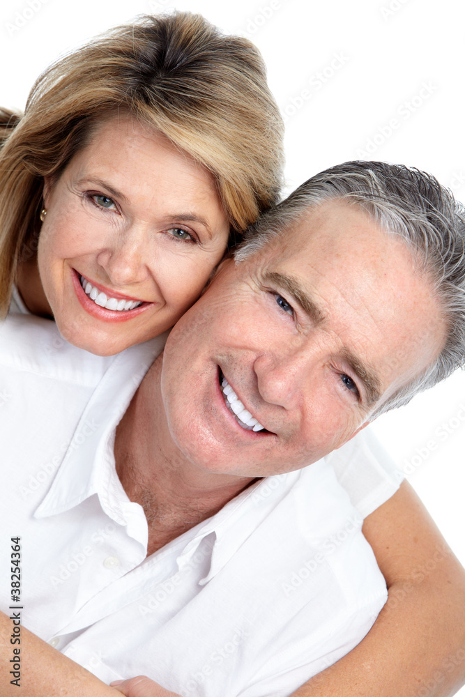 Poster Happy elderly couple.