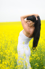 Fototapeta premium Classic Beauty In Field Of Wildflowers