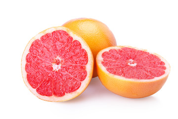 Naklejka na ściany i meble Fresh sliced ​​fruit grapefruits