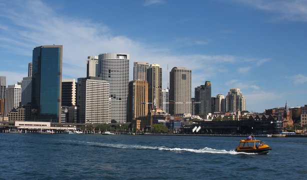 Sydney CBD, close view from harbour