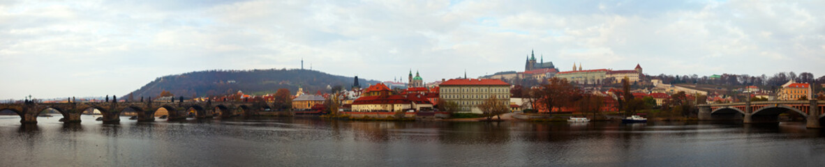 Fototapeta na wymiar Panoramiczny widok z Pragi