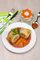kohlroulade mit reis