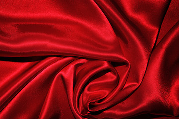 Smooth elegant red silk