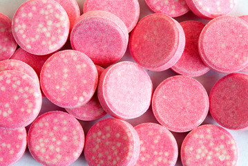Bright raspberry tablets
