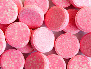 Bright raspberry tablets