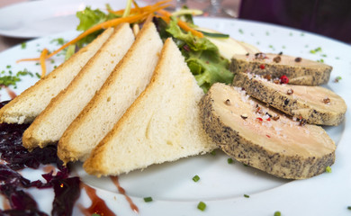 Assiette  de foie gras