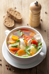 chicken soup with vegetables