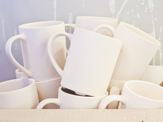 Fototapeta na wymiar Ceramic mugs