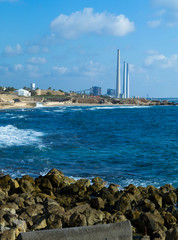 Power plant near Caesarea in Israel
