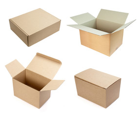 blank white box container