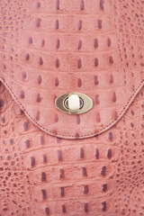 Detailed shot of  leather handbag