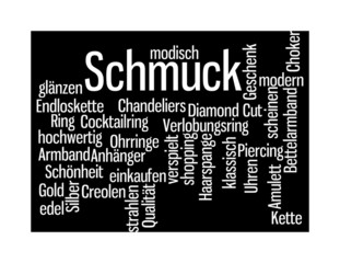 Schmuck - schwarzer Hintergrund