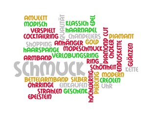 Schmuck - grün/pink