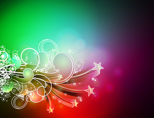 Abstract vector shiny backgroundwith design elements.