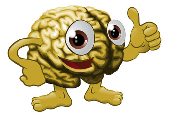 Brain cartoon character illustration