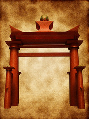 Japanese gate