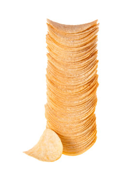 A stack of chips