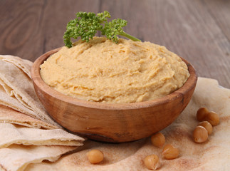 hummus and pita