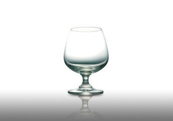 Empty glass isolated