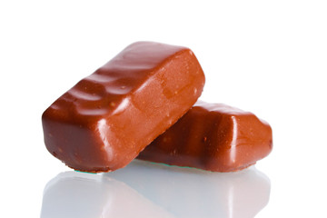 Сhocolate candy isolated on white