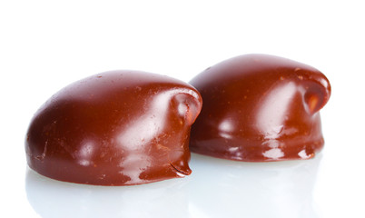 Сhocolate candy isolated on white