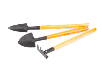 Garden set isolated on white