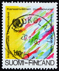 Postage stamp Finland 1985 International Youth Year
