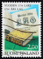 Postage stamp Finland 1984 Statute Book