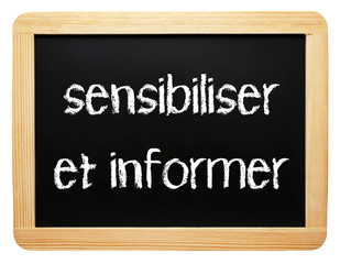 Obraz premium sensibiliser et informer