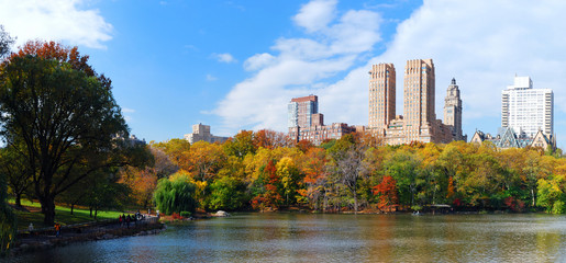 New York City Manhattan Central Park panorama - obrazy, fototapety, plakaty