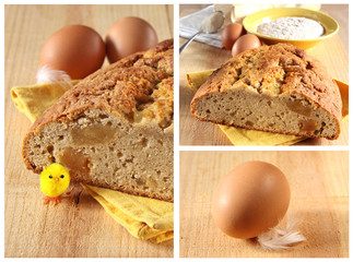 osterbrot und zutaten