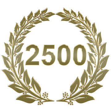 Lorbeerkranz geschlossen Gold - 2500